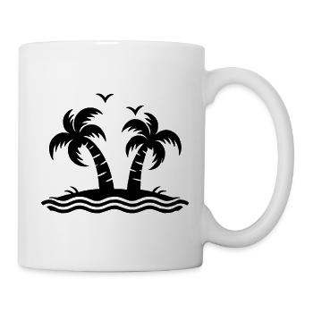 Palm trees - Mug - white - Right