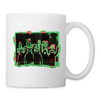 Demo Gleichberechtigung Toleranz - Tasse - Weiß - Rechts