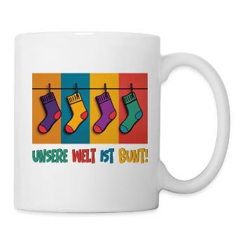Our world is colorful! - World Down Syndrome Day - Mug - white - Right