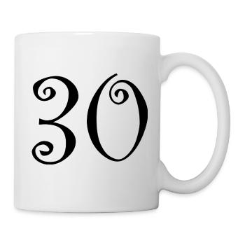 JOYEUX ANNIVERSAIRE. HAPPY BIRTHDAY. ANNIVERSAIRE. - Mug blanc - blanc - Droite
