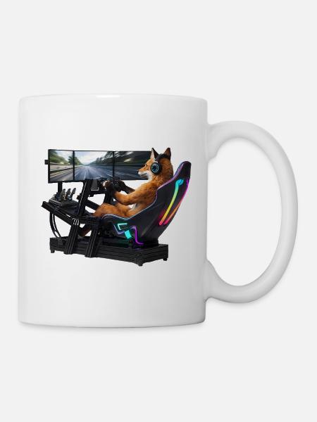 Fuchs Sim-Racing - Tasse - Weiß
