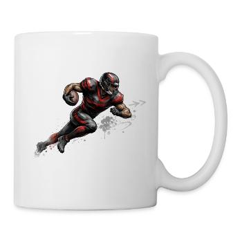 American Football Spieler Illustration  - Tasse - Weiß - Rechts