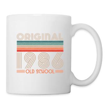 ORIGINAL 1986 OLD SCHOOL 40th Birthday - Mug - white - Right