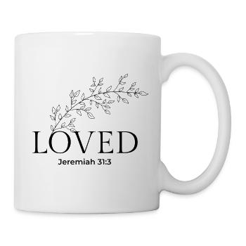 Liebte Jeremia 31,3 – Ewige Liebe Christlich - Tasse - Weiß - Rechts