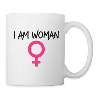 I Am Woman Feminism Power Woman - Mug - white - Right