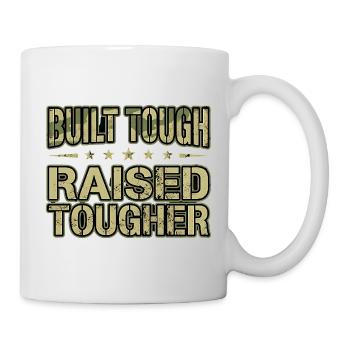 Stolze Army Mama Built Tough Camo - Tasse - Weiß - Rechts