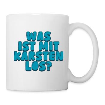 Was ist mit Karsten los? - Tasse - Weiß - Rechts