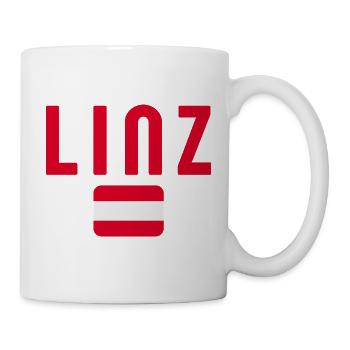 Linz Austria Flag - Mug - white - Right