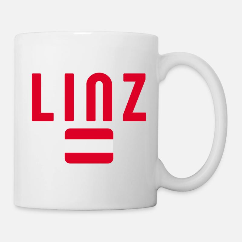 Linz Austria Flag - Mug - white