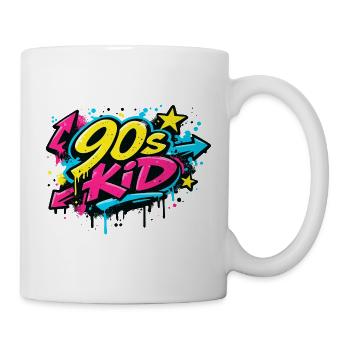 90s Kid Graffiti Burst - Tasse - Weiß - Rechts