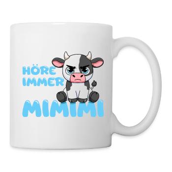 Ich Höre Immer Nur Mimimi Kuh - Tasse - Weiß - Rechts