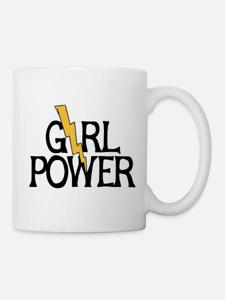 Blitz-Mädchen-Power - Tasse - Weiß