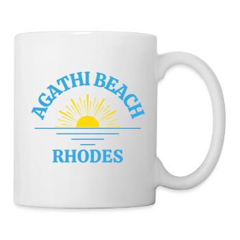 Agathi Beach Rhodes Sonnenaufgang - Tasse - Weiß - Rechts
