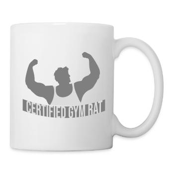 Certified Gym Rat Lustig Fitness Training Spruch - Tasse - Weiß - Rechts