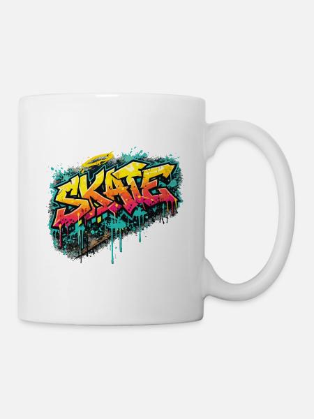Skate Graffiti Explosion - Tasse - Weiß