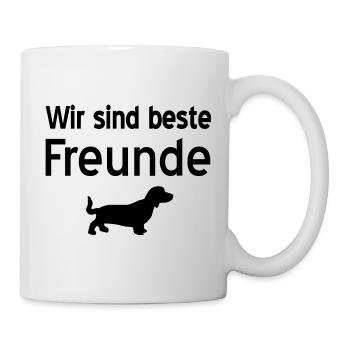 Dackel - Tasse - Weiß - Rechts