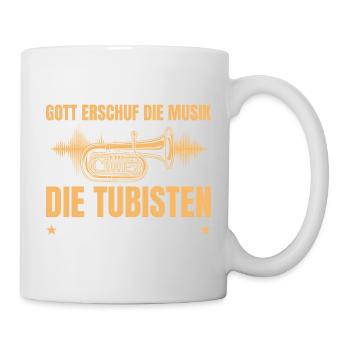 Tuba Musiker – Gott Musik Tubist - Tasse - Weiß - Rechts