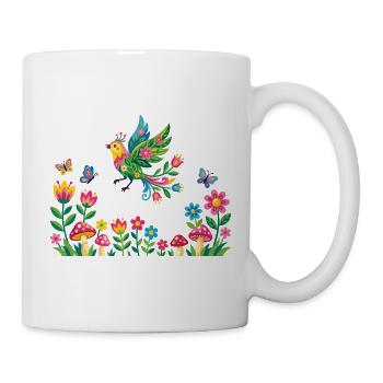 Printemps, la nature s’éveille à une nouvelle vie - Mug blanc - blanc - Droite
