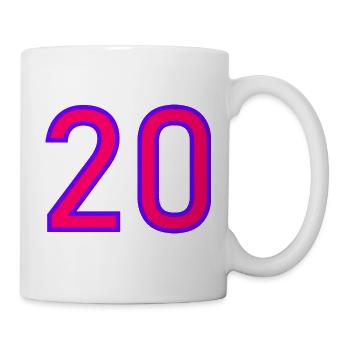20. 20th ANNIVERSARY. 20 YEARS ANNIVERSARY. 20 YEARS. - Mug - white - Right