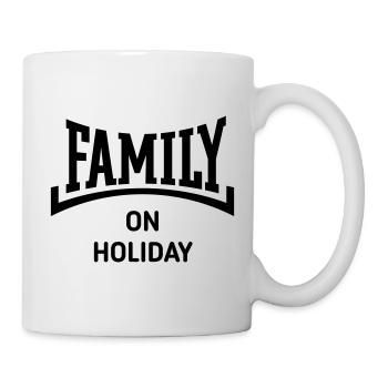 Family On Holiday (Family Holiday / Concave / B) - Mug - white - Right