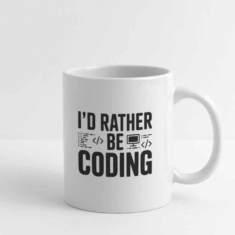 Je préfère coder Mug blanc