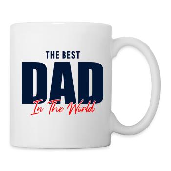 Bester Vater der Welt Geschenkhemd - Tasse - Weiß - Rechts