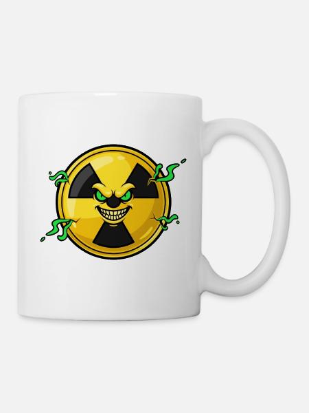 Radioaktive Grimasse - Tasse - Weiß