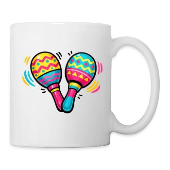 Colorful Maracas Pattern - Mug - white - Right