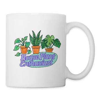 House Plant Enthusiast Cartoon Theme - Mug - white - Right