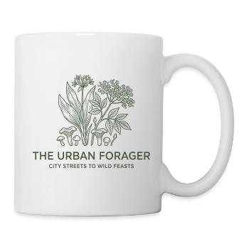 Croquis botanique de la cueillette urbaine Art de la nourriture sauvage - Mug blanc - blanc - Droite
