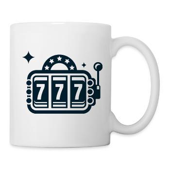 Retro Slot 777 Neon - Tasse - Weiß - Rechts