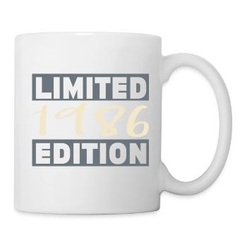 Vintage 1986, 40-jähriges Jubiläumsgeschenk - Tasse - Weiß - Rechts