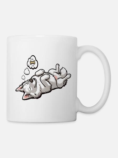 Weißer Schäferhund Schäferhund Schäferhunde - Tasse - Weiß