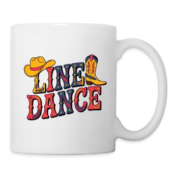 Line Dance Western Illustration - Mug - white - Right