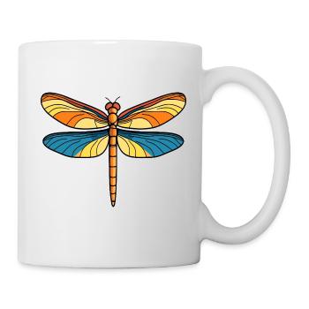 Sonnenflügel Drachenfliege - Tasse - Weiß - Rechts