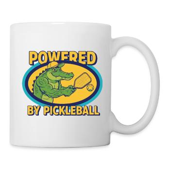 Pickleball propulsé par Joueur drôle de Pickleball - Mug blanc - blanc - Droite