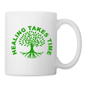Healing Takes Time Mental Health Awareness Shirt - Mug - white - Right