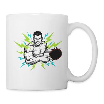 Tennis de table, Tennis de table, Sports de balle de Binge - Mug blanc - blanc - Droite