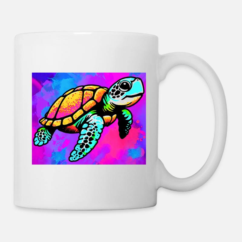 Schildkröte - Tasse - Weiß