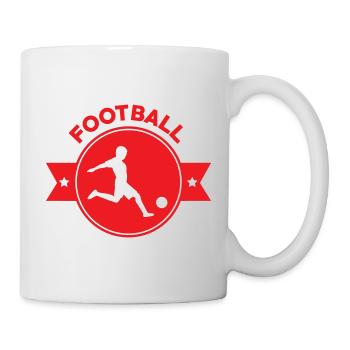 Football Goalscorer Logo: The Goleador Emblem - Mug - white - Right