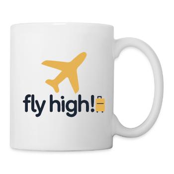 T-shirt Fly High Travel Icon - Mug blanc - blanc - Droite