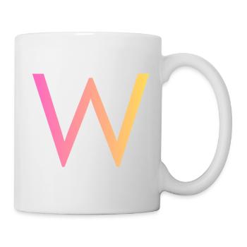 W - Mug blanc - blanc - Droite