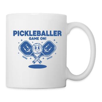 Pickleball-Pickleball-Spiel auf Funny Player - Tasse - Weiß - Rechts