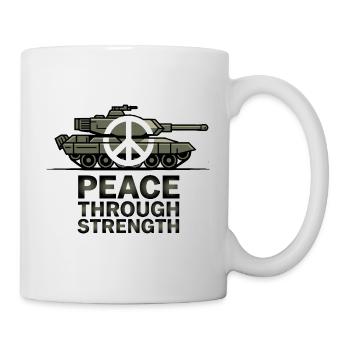 Peace Over Tanks Emblem - Mug - white - Right