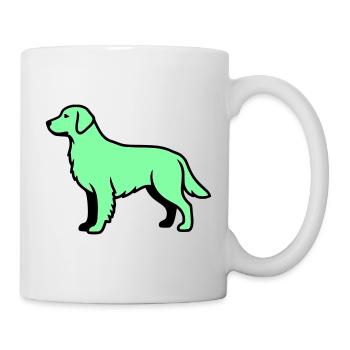 Labrador Retriever Silhouette - Tasse - Weiß - Rechts