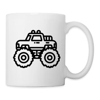 Monstertruck - Tasse - Weiß - Rechts