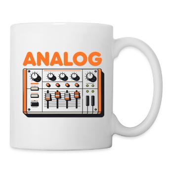 Analog Audio Mixer Retro Soundboard Graphic - Mug - white - Right