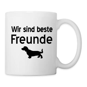 Dackel - Tasse - Weiß - Rechts