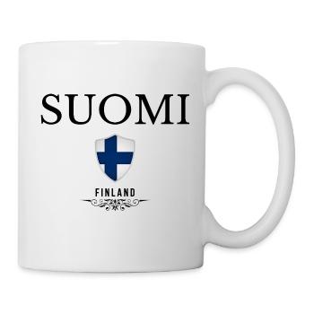 Drapeau de la Finlande, fierté finlandaise - Mug blanc - blanc - Droite