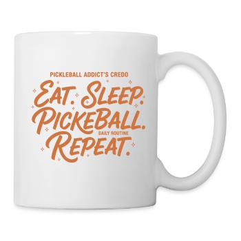 Pickleball Addicts Credo Eat Sleep Pickleball - Mug - white - Right